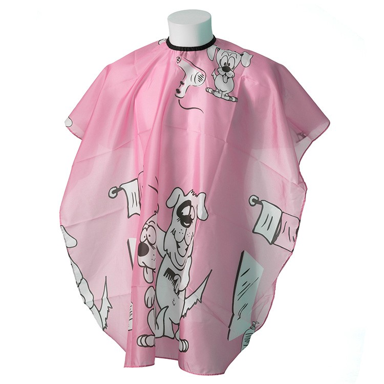 Kadeřnická dětská pláštěnka Doggy Pink