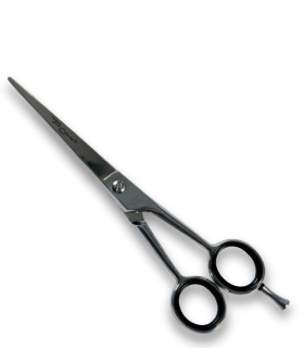 Kadeřnické nůžky s opěrkou pro prst matné