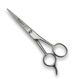 Kadeřnické nůžky lesklé s opěrkou pro prst